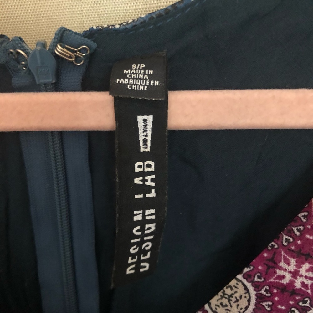 Design Lab Lord and Taylor Purple boho dress S - Picture 7 of 7
